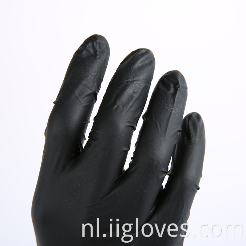 Disposable Black Nitrile Gloves